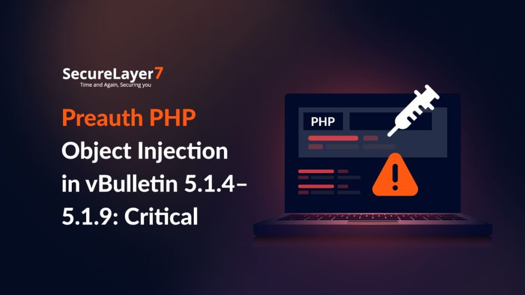 Preauth PHP Object Injection in vBulletin