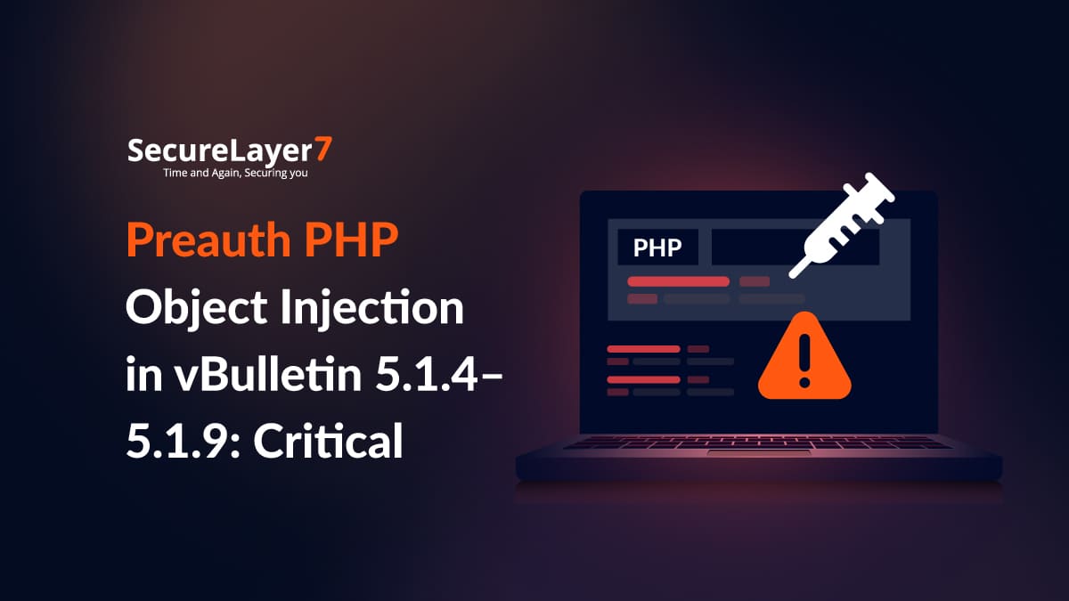 Preauth PHP Object Injection in vBulletin