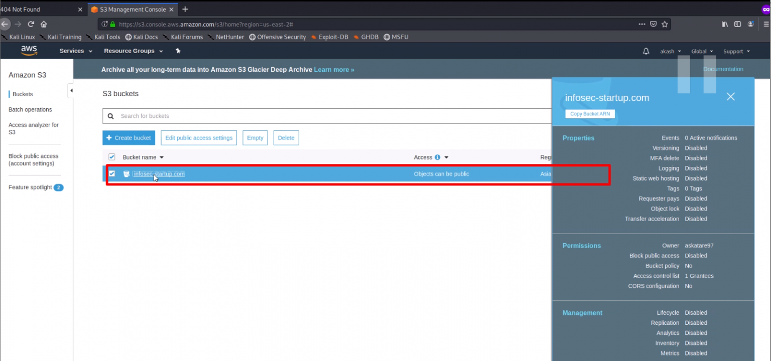 Amazon AWS S3 Bucket Account Takeover Vulnerability