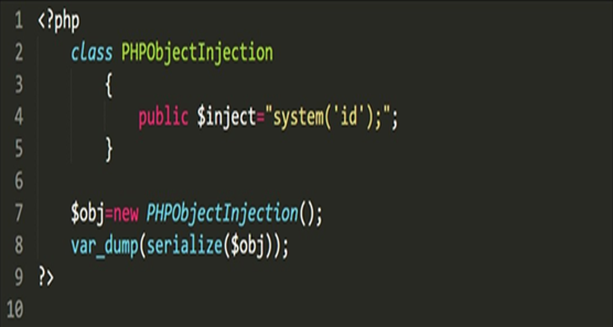PHP Object injection