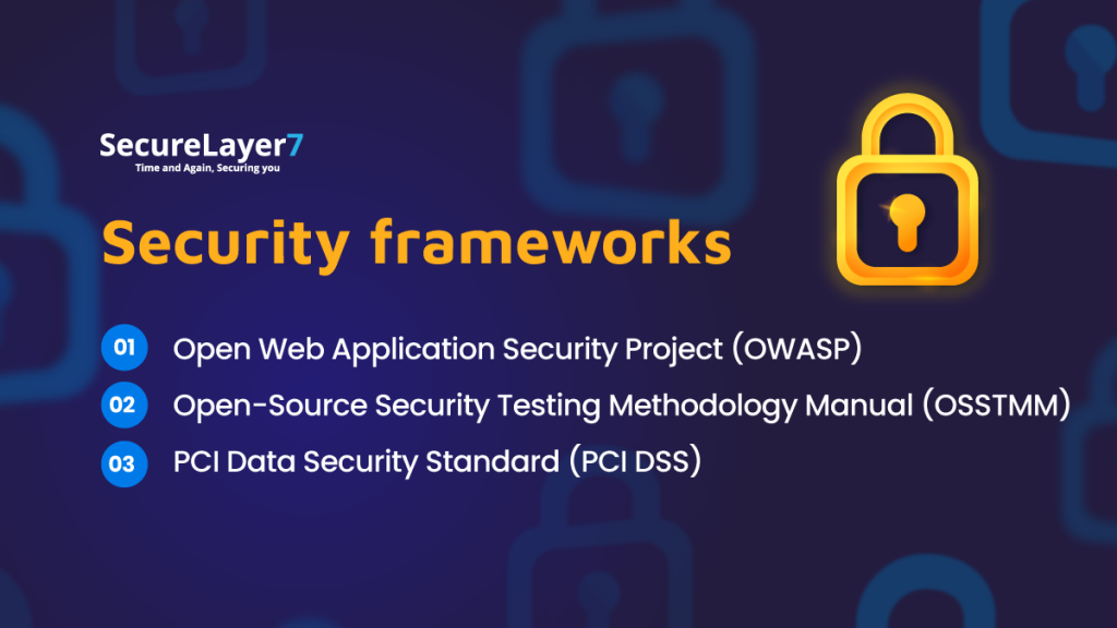 web application penetration testing security framework OWASP, OSSTMM, PCI DSS