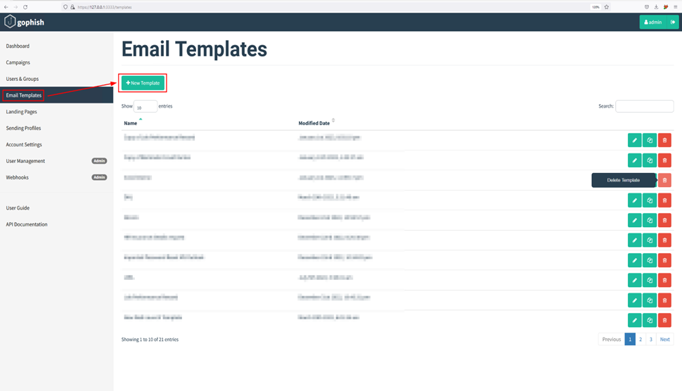  GoPhish email template creation
