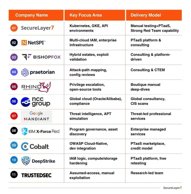 cloud security penetration testing companies 