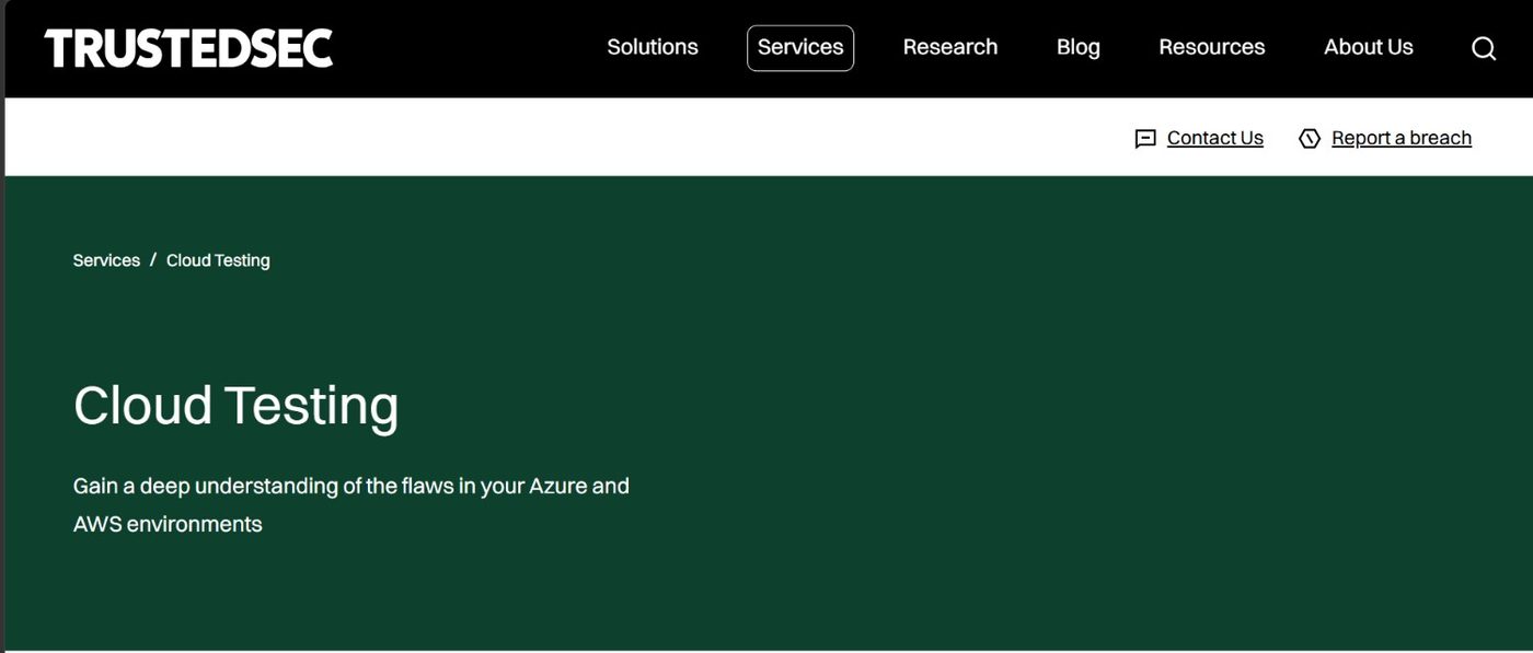 trustedsec cloud testing 