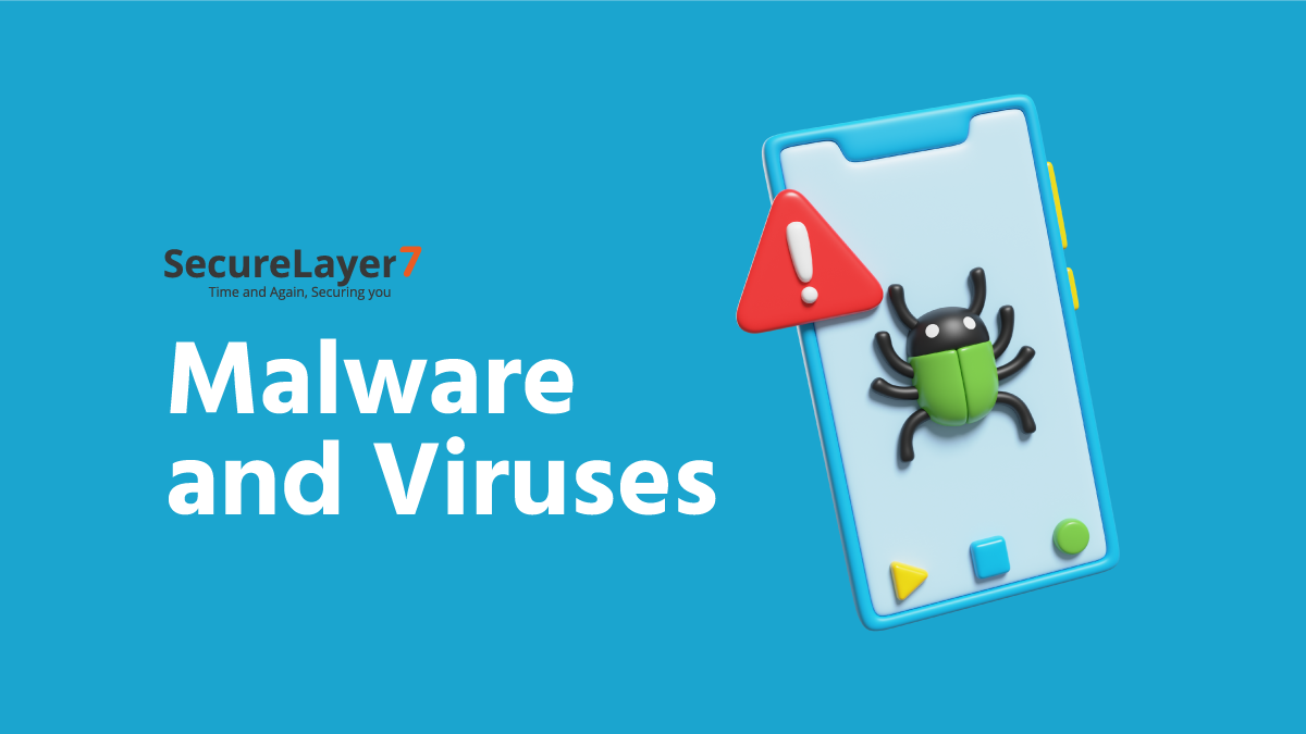 malware attacking a mobile device.