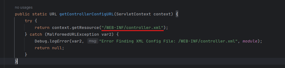 Content resources being loaded from the OFBiz controller.xml