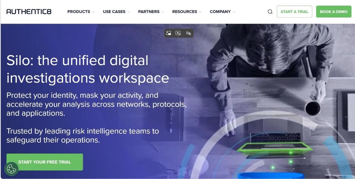 Authentic8 Silo screenshot