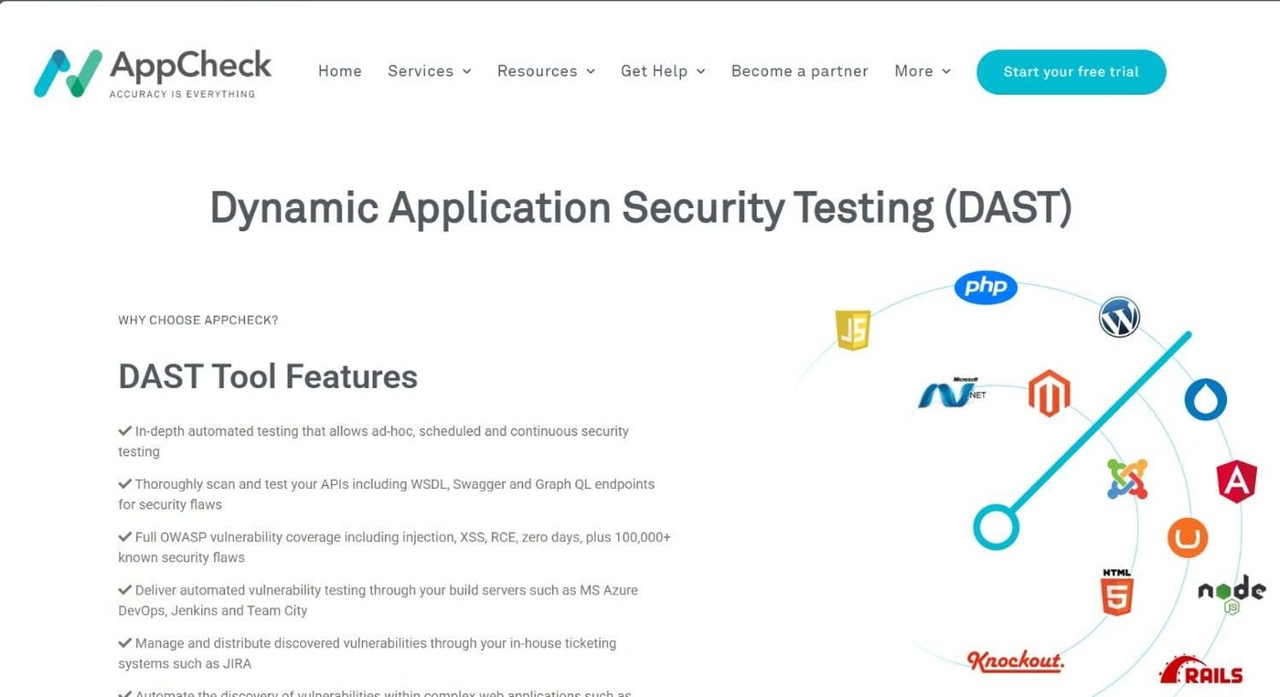  AppCheck DAST tool