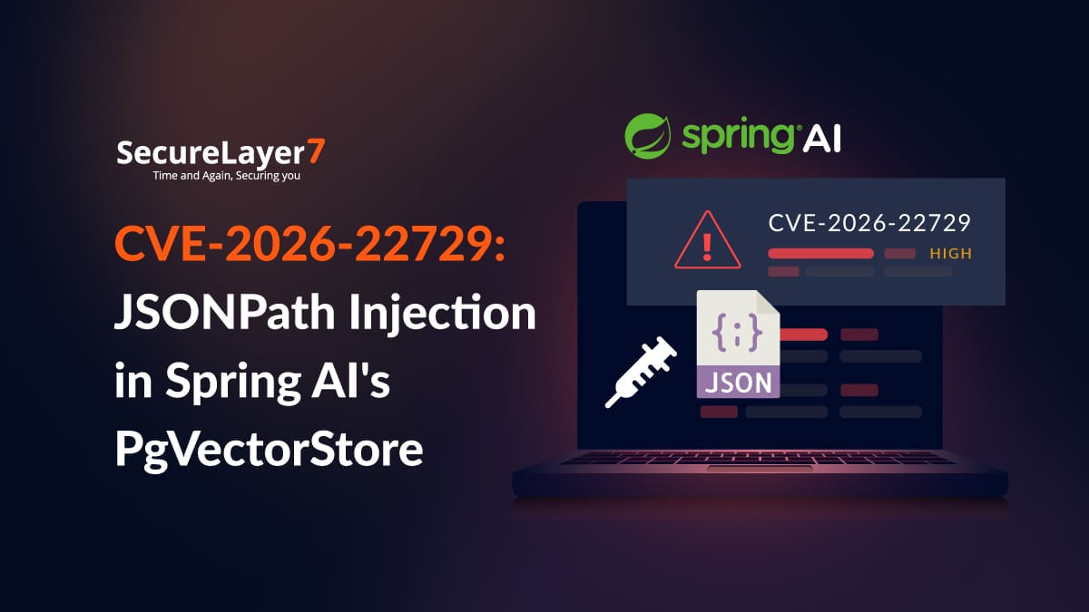 CVE-2026-22729 JSONPath Injection in Spring AI's PgVectorStore