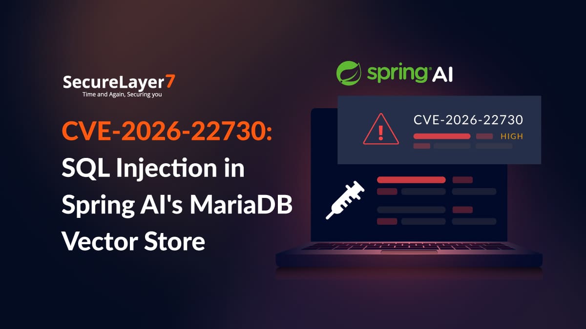 CVE-2026-22730 SQL Injection in Spring AI's MariaDB Vector Store