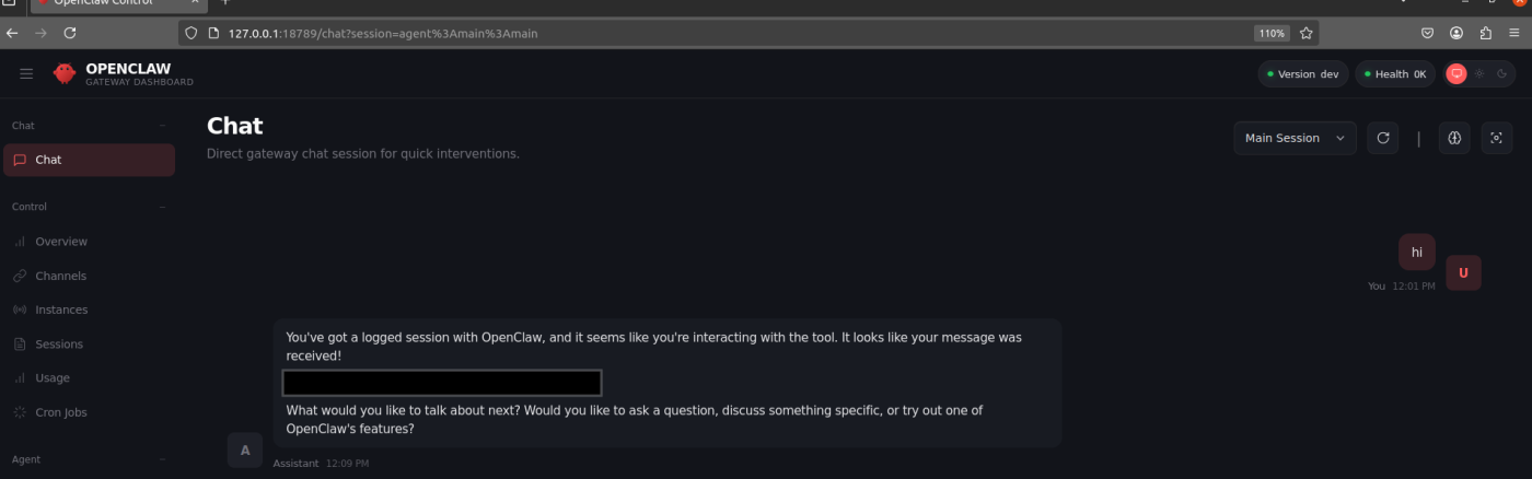 OpenClaw Gateway Dashboard