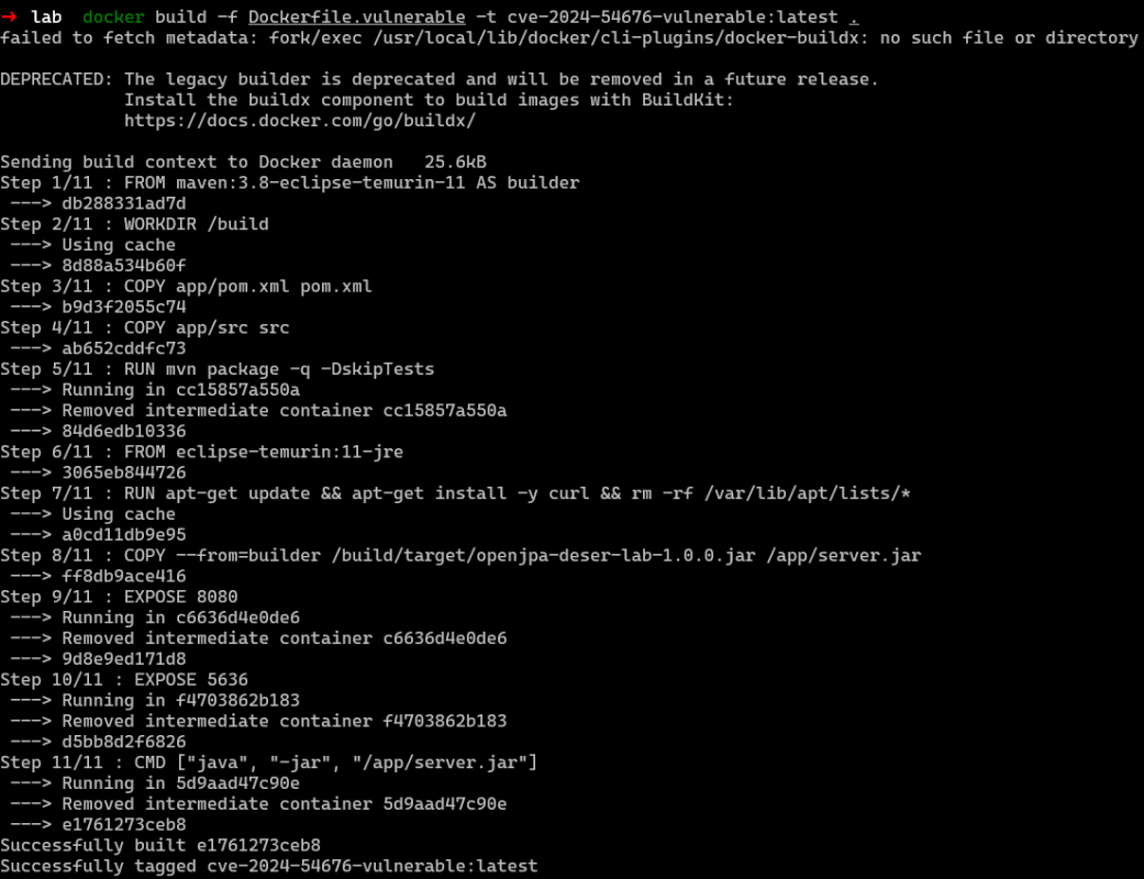 Lab Setup - Start the Vulnerable Server