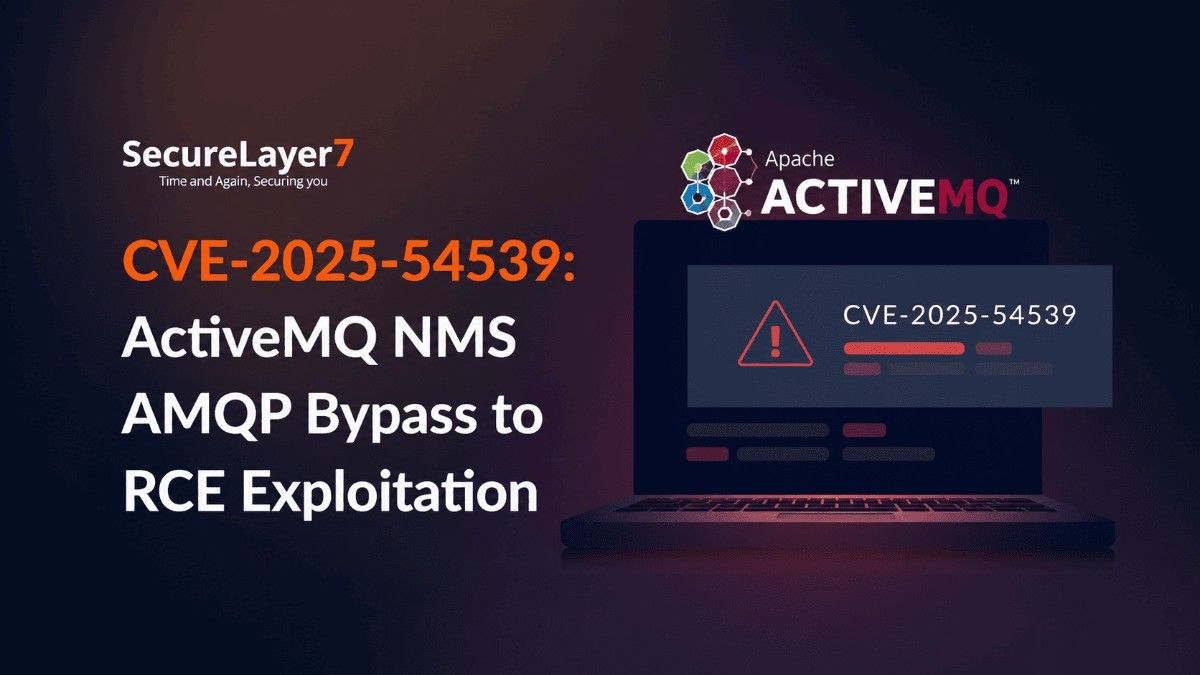CVE-2025-54539: Apache ActiveMQ NMS AMQP Deserialization Policy Bypass to RCE