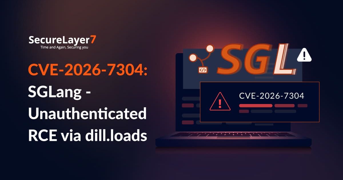 CVE-2026-7304: SGLang - Unauthenticated RCE via dill.loads