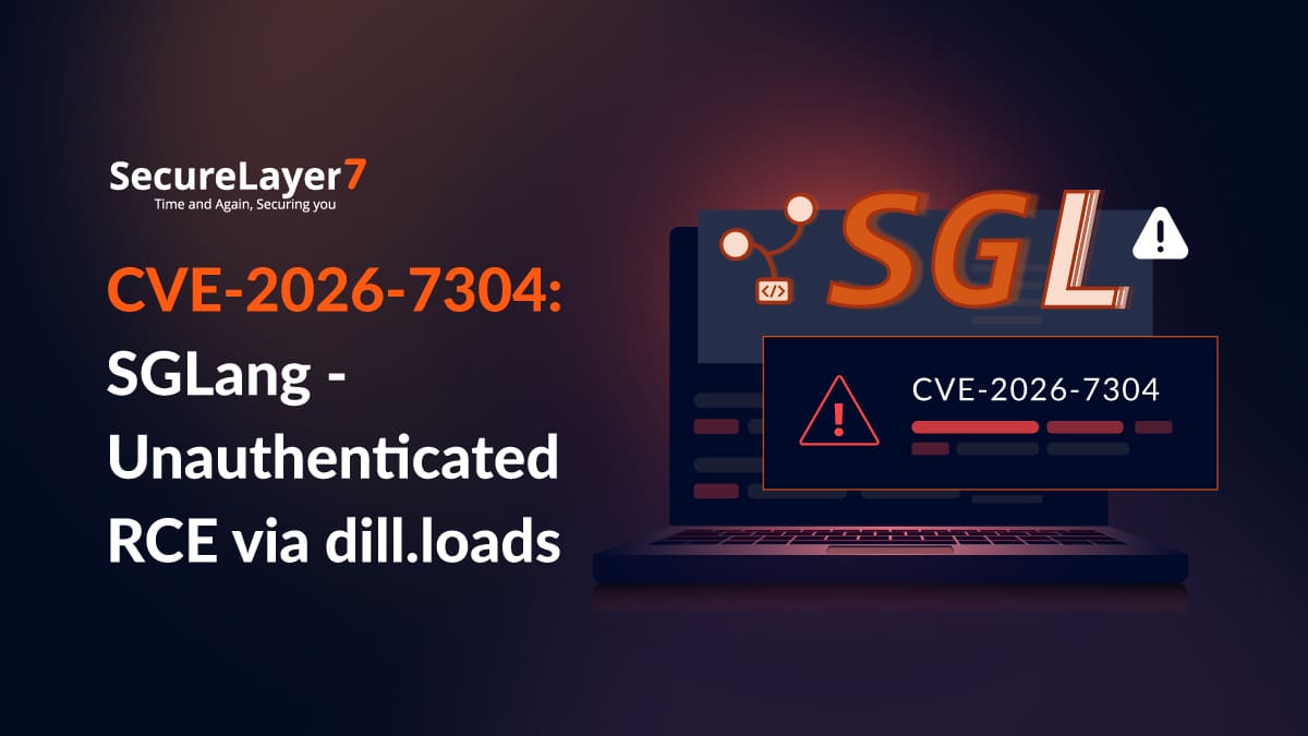 CVE-2026-7304: SGLang – Unauthenticated RCE via dill.loads