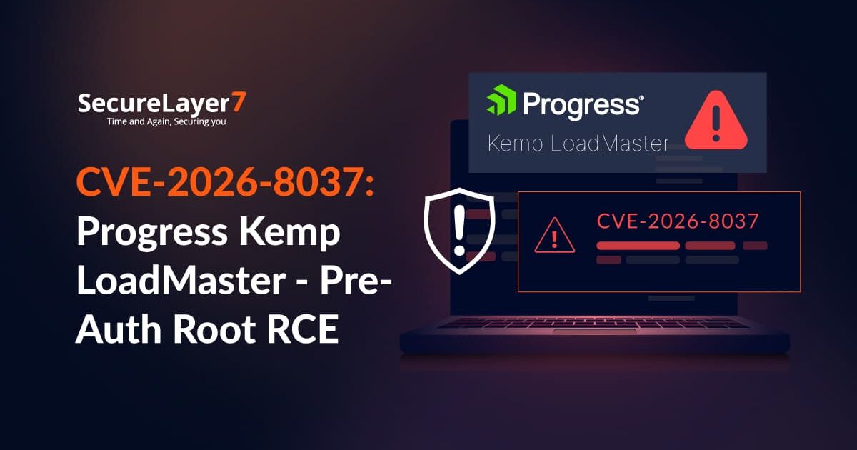 CVE-2026-8037: Progress Kemp LoadMaster — Pre-Auth Root RCE