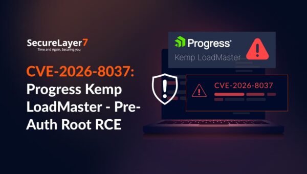 CVE-2026-8037: Progress Kemp LoadMaster — Pre-Auth Root RCE
