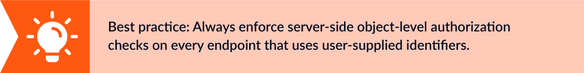 Broken Object Level Authorization